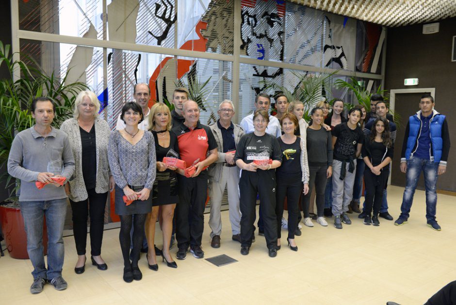 Remise des recompenses aux sportifs de haut niveau 2015. © R.BERT