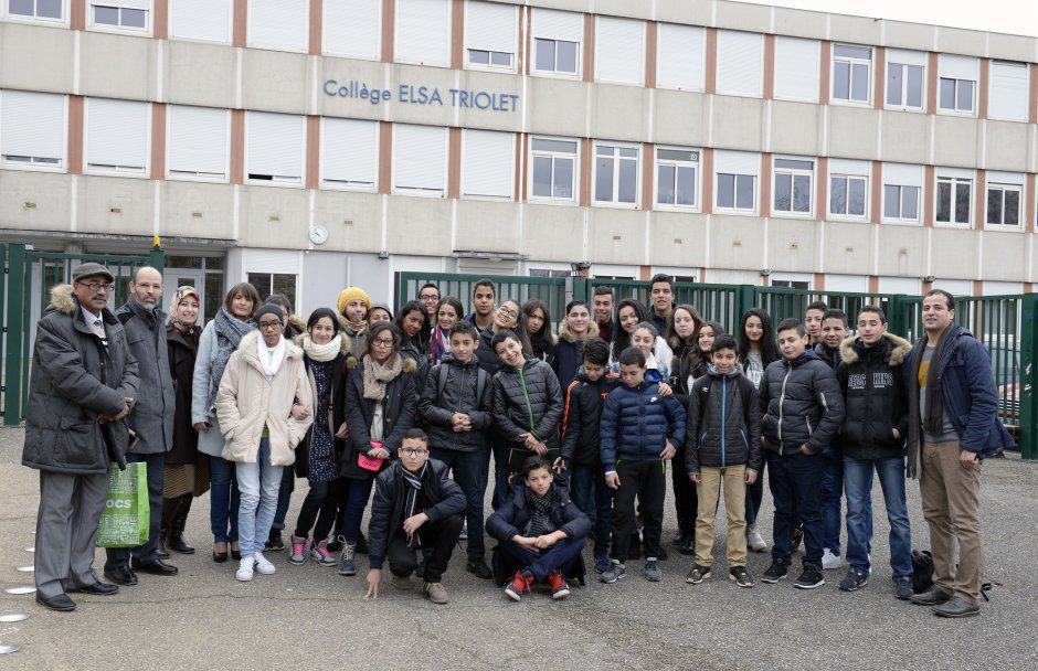 College Elsa triolet, dlgation marocaine en visite. fev.2016