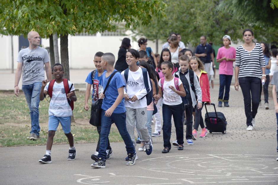 Rentre scolaire cole primaire du Moulin  Vent. 1/09/2015. Directrice Christine Sage. © Raphal BERT