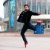 Hafid Sour, danseur, devant la mMaison de la danse à Lyon 8°, le 1er mars 2016