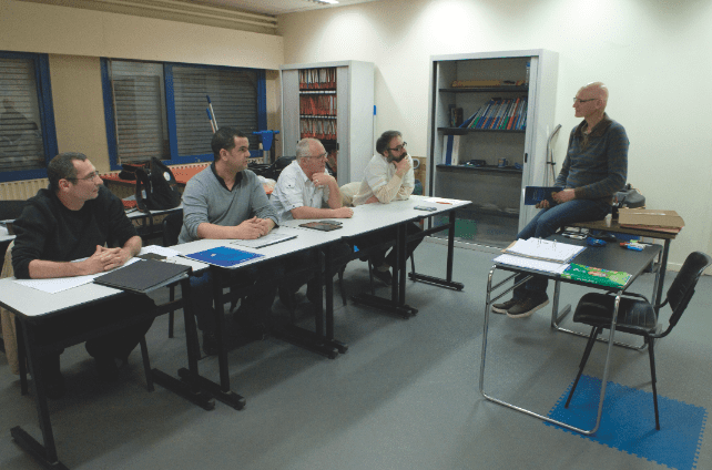 Au Certa, Thierry, Meziane, Jérôme et Frédéric ont retrouvé avec plaisir les bancs de l’école