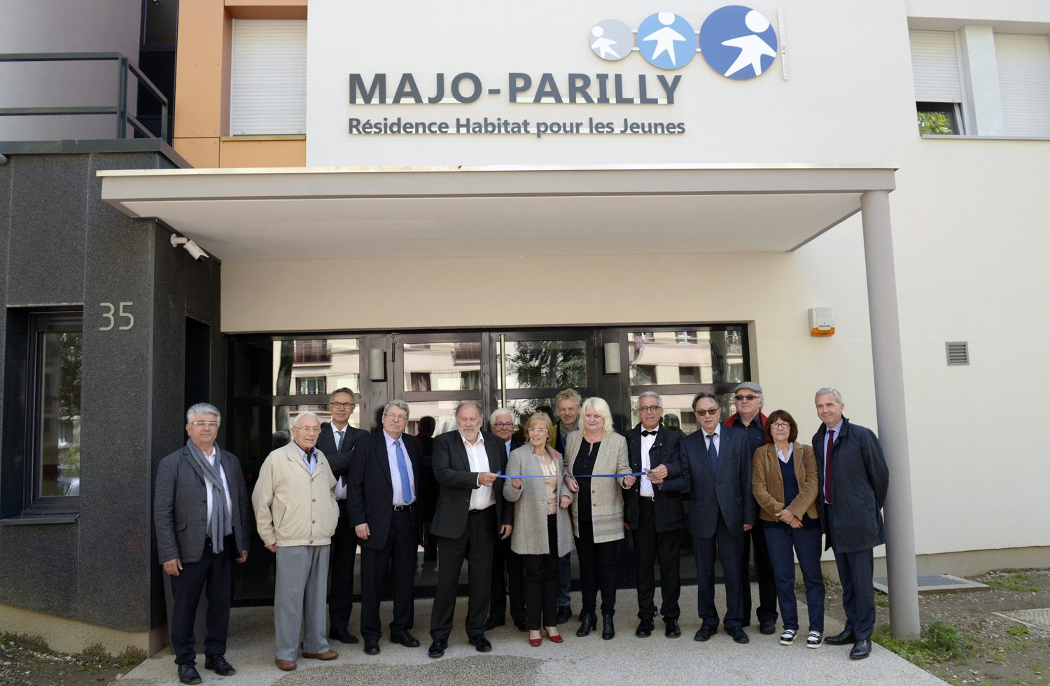 inauguration du triangle du Thioley. (MAJO, Emmas logement, et Alliade Habitat (logements sociaux))  Parilly